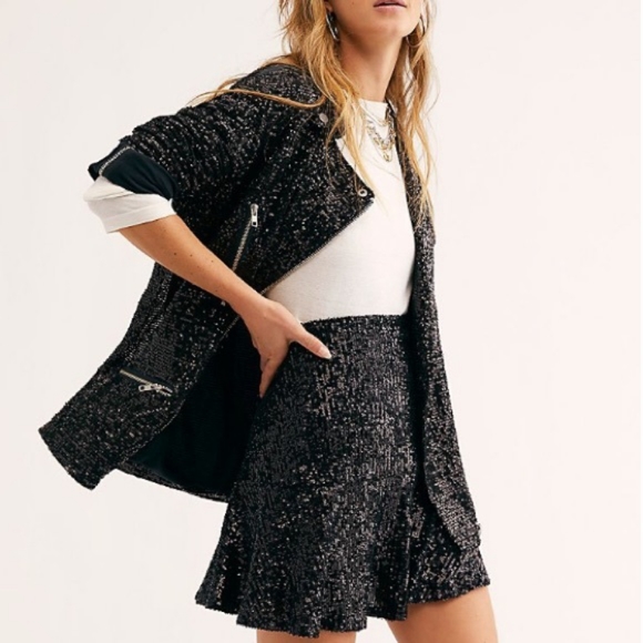 NWT Free People Midnight Moto Jacket - Picture 4 of 4